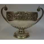 A Large Late Victorian Silver Two Handled Bowl, Hallmarks for Elkington & Co, Birmingham 1898,