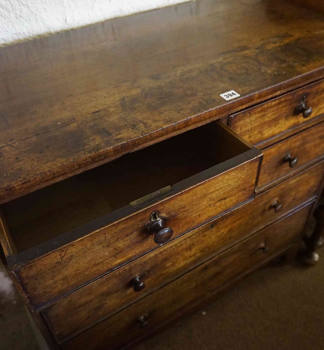 A Georgian Mahogany Chest of Drawers, circa early 19th century, Having two small drawers, above - Image 2 of 2