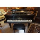 A Bluthner Aliquot Drawing Room Grand Piano, Stamped J.Bluthner Patent, no 57920, having an ebonised