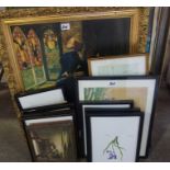 A Quantity of Prints and Wall Pictures, Approximately 15 in total