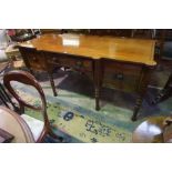 A Regency Mahogany Sideboard, circa early 19th century, Having a large drawer, flanked with two