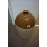 A Large Stoneware Six Gallon Wine Flagon, Stamped for Robt McNish & Co Glasgow, no 605, 59cm high