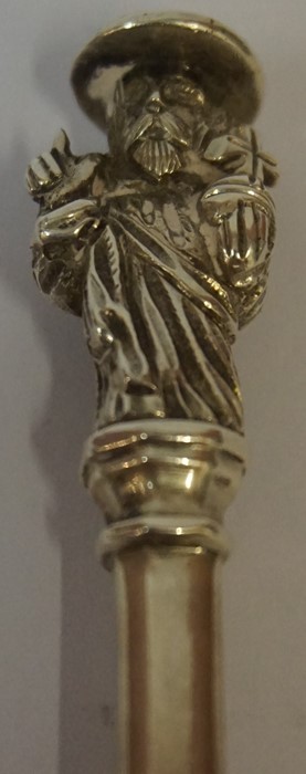 A Pair of Edward VII Silver Apostle Spoons, Hallmarks for William Lister & Sons, London 1908, 20cm - Image 2 of 7