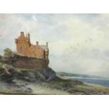 William Woollard (Scottish fl 1883-1908) "Ackergill Tower Caithness" Watercolour, signed to lower