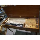 Johannes Morley Londini Fecit (John Morley London) A Teak Cased Spinet / Clavischord, no 1484,