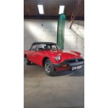 1976 Rubber bumper MGB Roadster. Delivered May 1976, Rubber bumper MGB Roadster, 91,052 miles. Flame