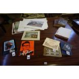 A Mixed Lot of Books, Pictures and Ephemera, to include a signed Continental school oil on board,