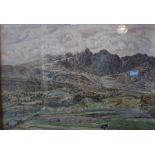 J.N Gordon McVean (Scottish) "Blaven Isle of Skye" Oil on Canvas, signed to lower right, 70cm x