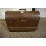 A Vintage Portable Sewing Machine by Singer, in a fitted carry case