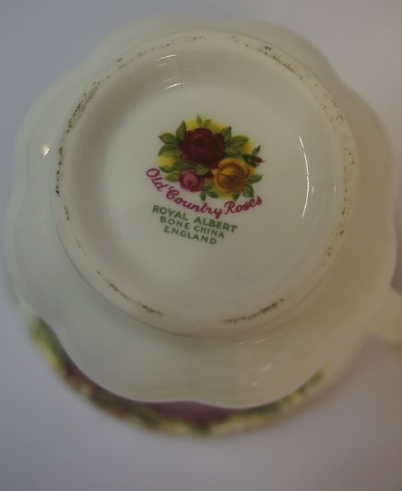 A Royal Albert Old Country Roses Tea Service, Comprising of six side plates, six saucers, six - Image 4 of 6