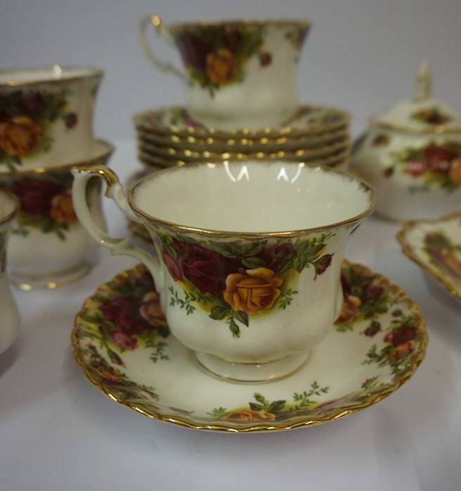 A Royal Albert Old Country Roses Tea Service, Comprising of six side plates, six saucers, six - Image 3 of 6
