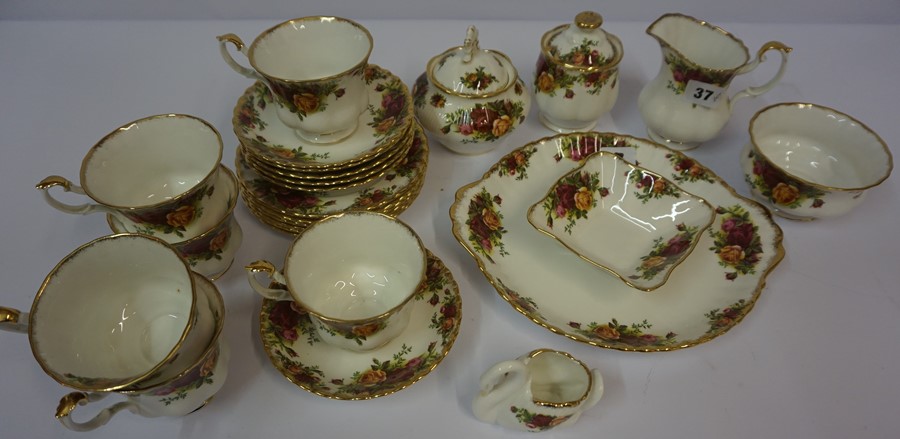 A Royal Albert Old Country Roses Tea Service, Comprising of six side plates, six saucers, six - Image 2 of 6