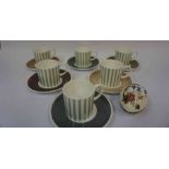 A Susie Cooper Twelve Piece Coffee Set, Also with a Masons egg shaped jar, (13)