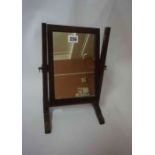 A Mahogany Apprentice Cheval Mirror, circa 19th century, Having a swing mirror, 31cm high