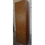 Seven Slatted Wall Panels, each panel 205cm high, 61cm wide, (7)