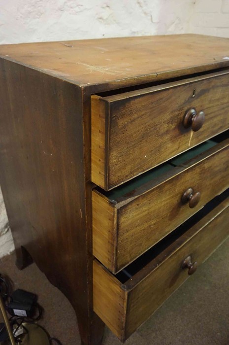 A Georgian Chest of Drawers Base, Having two small drawers above two long drawers, 104cm high, 127cm - Image 4 of 5