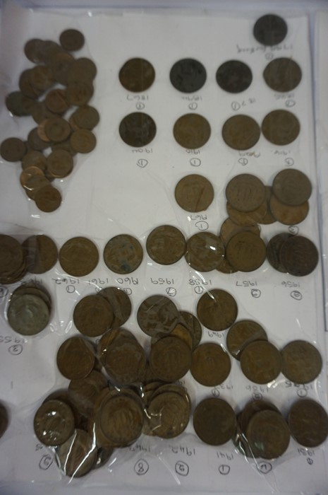 A Large Quantity of 19th century and 20th century Coinage, to include eight pennies circa 1860s, - Image 5 of 6