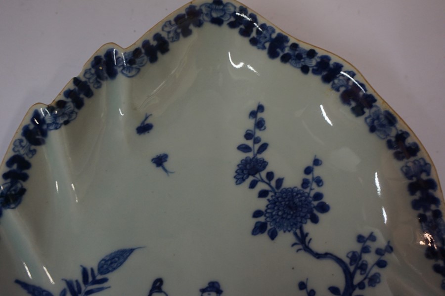 Chinese Blue and White Pottery Serving Dish, (Qing Dynasty) Decorated with panels of figures, - Image 8 of 16