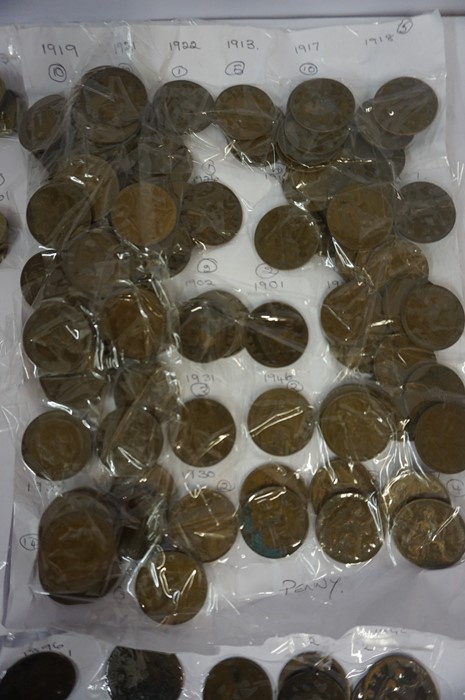 A Large Quantity of 19th century and 20th century Coinage, to include eight pennies circa 1860s, - Image 3 of 6