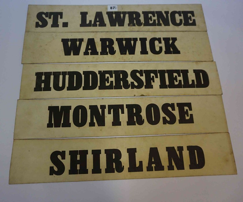A Quantity of Vintage Bus Destination Blinds, to include destinations Huddersfield and Montrose, ( - Image 2 of 4