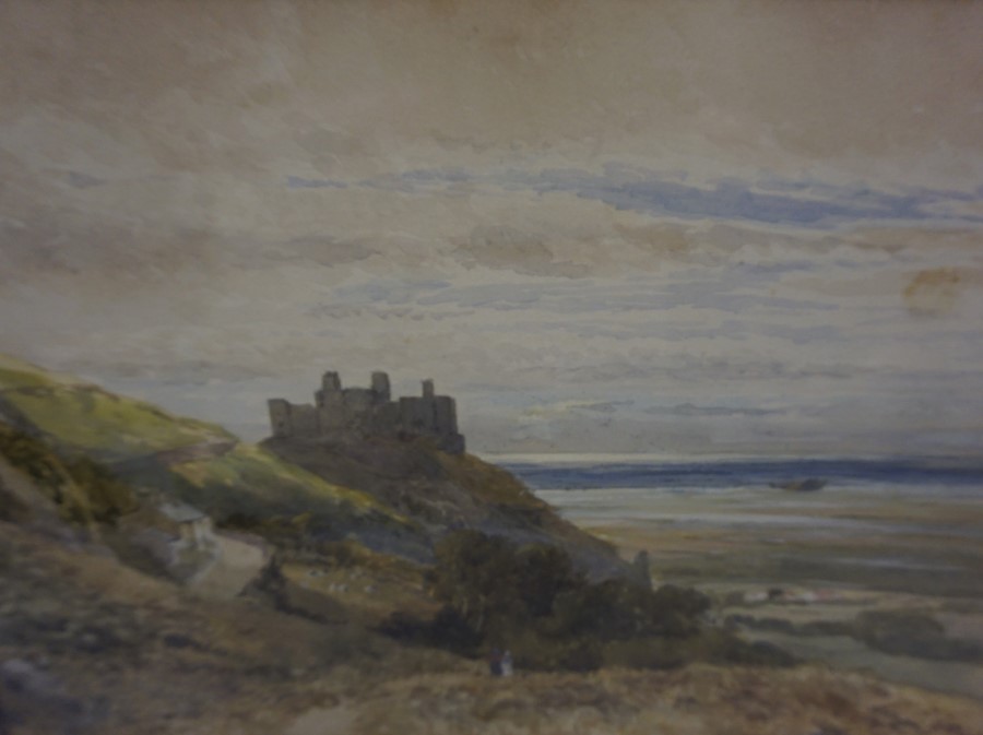 John Surtees (British 1817-1915) "Harlech Castle N. Side" Watercolour, signed lower left, 26cm x