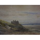 John Surtees (British 1817-1915) "Harlech Castle N. Side" Watercolour, signed lower left, 26cm x