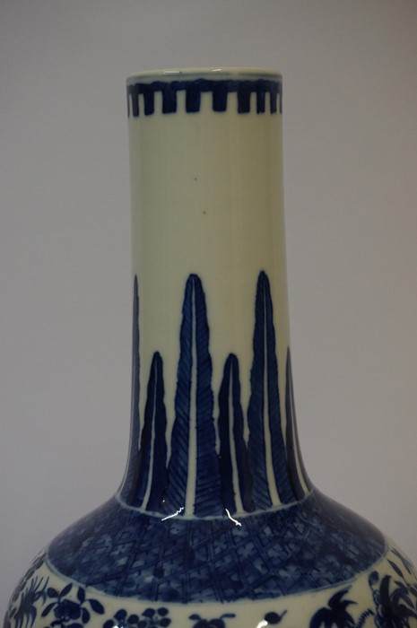 Chinese Blue and White Vase, (Qing Dynasty) With six character marks for Kangxi to underside, Having - Image 7 of 18
