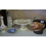A Mixed Lot of Porcelain, to include a large Royal Doulton character jug of Robin Hood, (6)