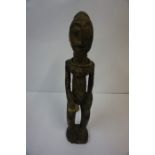 African Tribal Carved Wood Figure, 53cm high