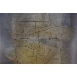 Robert Turnbull Haig Smith (Born 1938) "Abstract" Mixed Media on Board, signed and dated 70 to lower