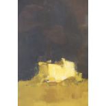 Morris Nitsun (South African / British) "House" Oil on Paper, signed and dated 95 to lower right,