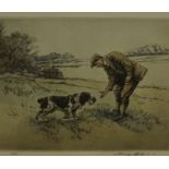 Henry Wilkinson "Farmer with Dog" Two Similar Signed Limited Edition Colour Lithographs, no 6 and