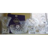 A Quantity of Crystal and Glass Wares, to include Edinburgh crystal, Murano clown figure, studio