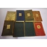 Mixed Lot of Leather Bound Books, circa late 19th / early 20th century, approximately 20 in total