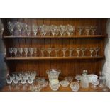 A Large Quantity of Crystal and Glass, Approximately 60 pieces in total