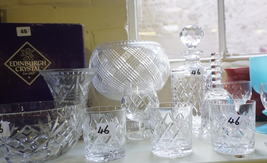 A Quantity of Crystal and Glass Wares, to include Edinburgh crystal, Murano clown figure, studio - Image 4 of 4