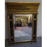 A Reproduction Gilt Painted Wall Mirror, 133cm high, 102cm wide