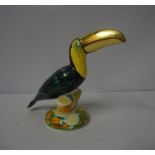Royal Crown Derby Limited Edition Porcelain Figure of a Golden Rio Toucan, no 13 of 67, having a