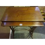 Edwardian Mahogany Inlaid Nest of Two Tables, 74cm high, (2)