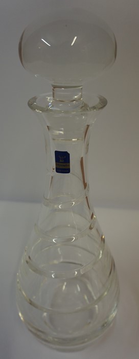 A Crystal Decanter with Stopper by Gleneagles Crystal, 35cm high, also with a crystal bowl, (2) - Image 3 of 3