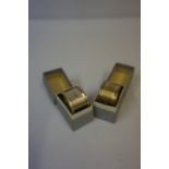 Two Matching Silver Napkin Rings, Hallmarks for Birmingham 1946-47, overall 1.450 oz, boxed, (2)