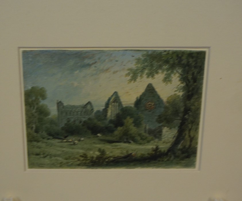 Joseph Bartholomew Kidd RSA (1808-1899) "Abbotsford Galashiels" "Dryburgh Abbey" Two Watercolours, - Image 5 of 6