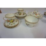 A Part Porcelain Coffee Set by Dresden, circa early 20th century, Decorated with colourful floral