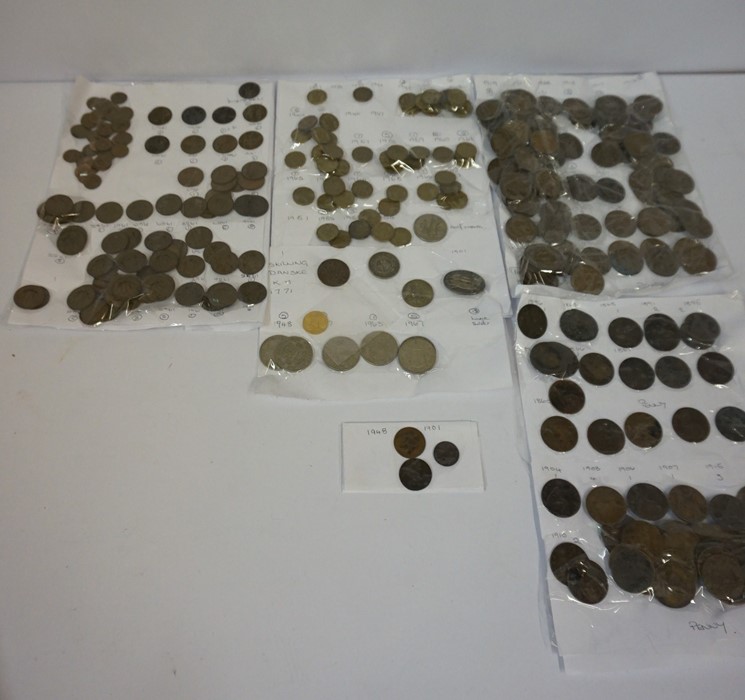 A Large Quantity of 19th century and 20th century Coinage, to include eight pennies circa 1860s, - Image 2 of 6