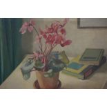 Ella Griffin (British) "Still Life of Flowers" Oil on Canvas, signed lower left, 51cm x 61.5cm, also