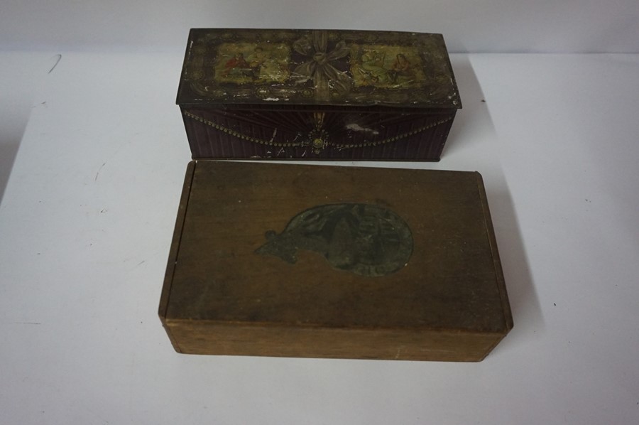 Quantity of Vintage Tins and Boxes, to include biscuit tins, also with a gas mask - Image 3 of 5