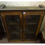 Bookcase Top, circa 19th century, Having two glazed doors enclosing a shelved interior,