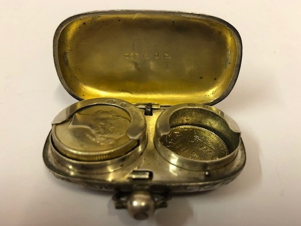 Late Victorian Silver Sovereign / Half Sovereign Case, Dated 1897