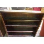 Mahogany Open Bookcase,