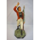 Large Painted Plaster Figure of a Napoleonic Soldier,